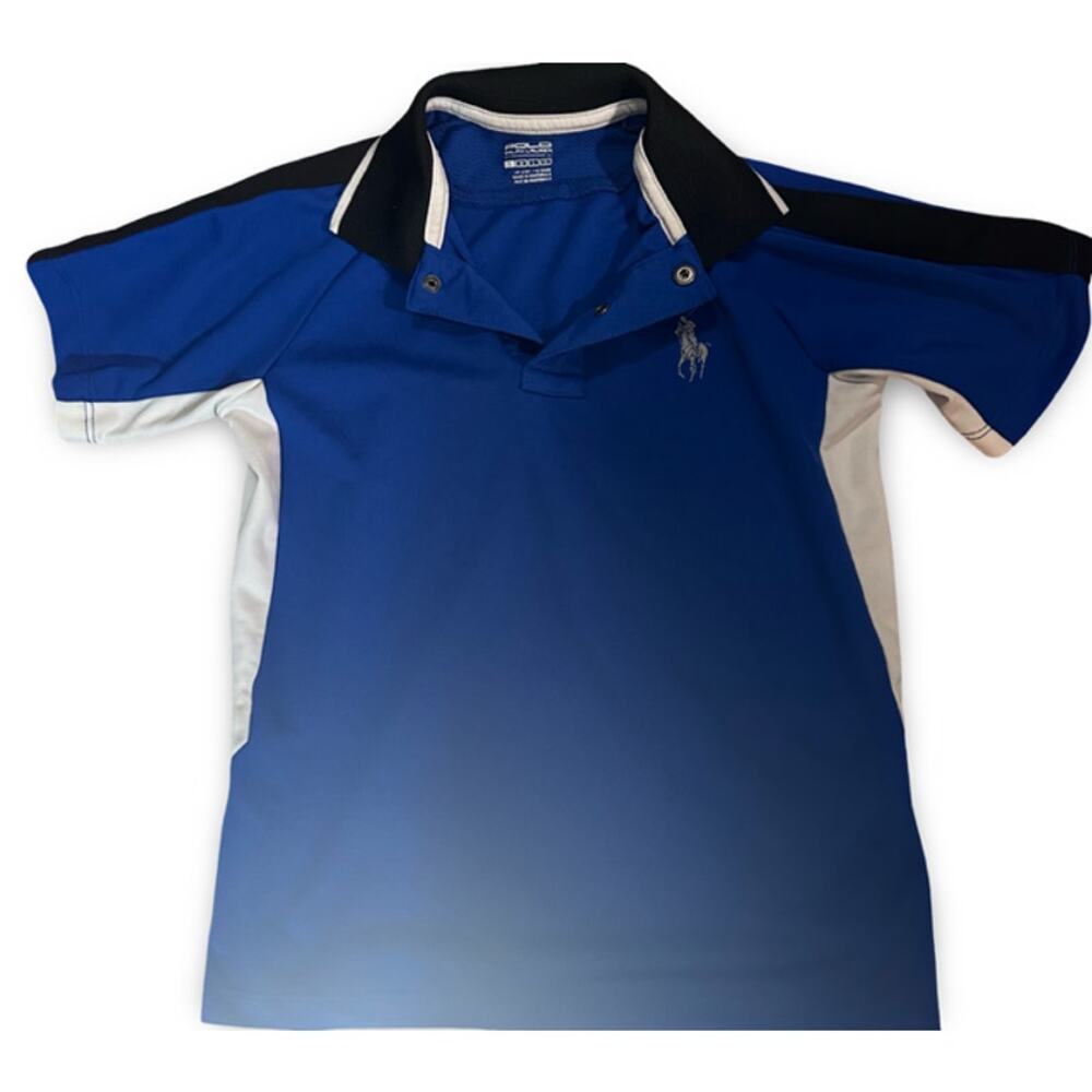 Polo Ralph Lauren Boys Polo Shirt Size Small Blue White